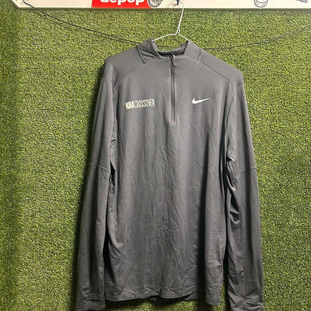 Nike Men's Black and Grey Sweatshirt